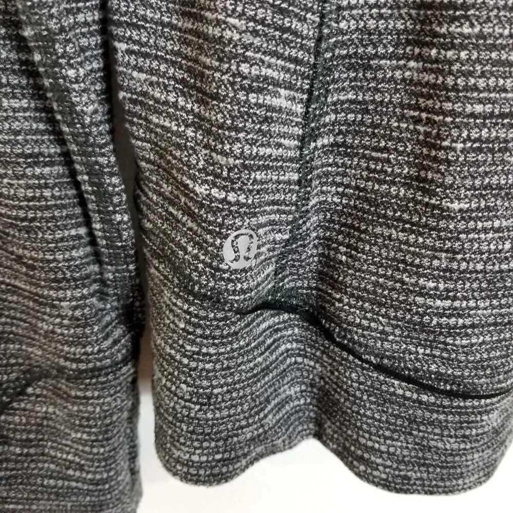 Lululemon Think Fast Pullover Heathered Herringbone Athletic‎ Sweatshirt Size 12